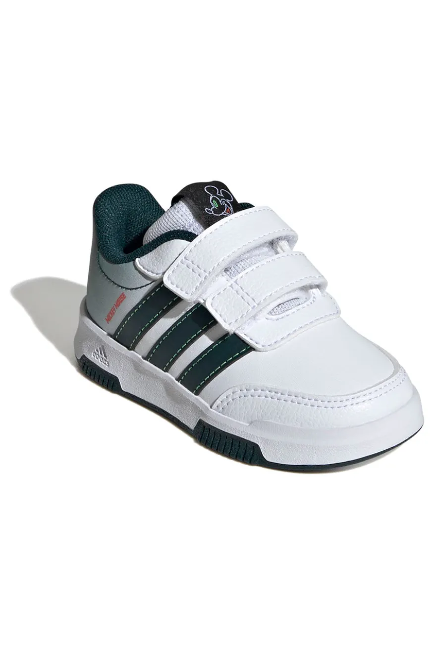 Sneakers bianche e verdi con dettagli Mickey Adidas Tensaur Mickey CFI
