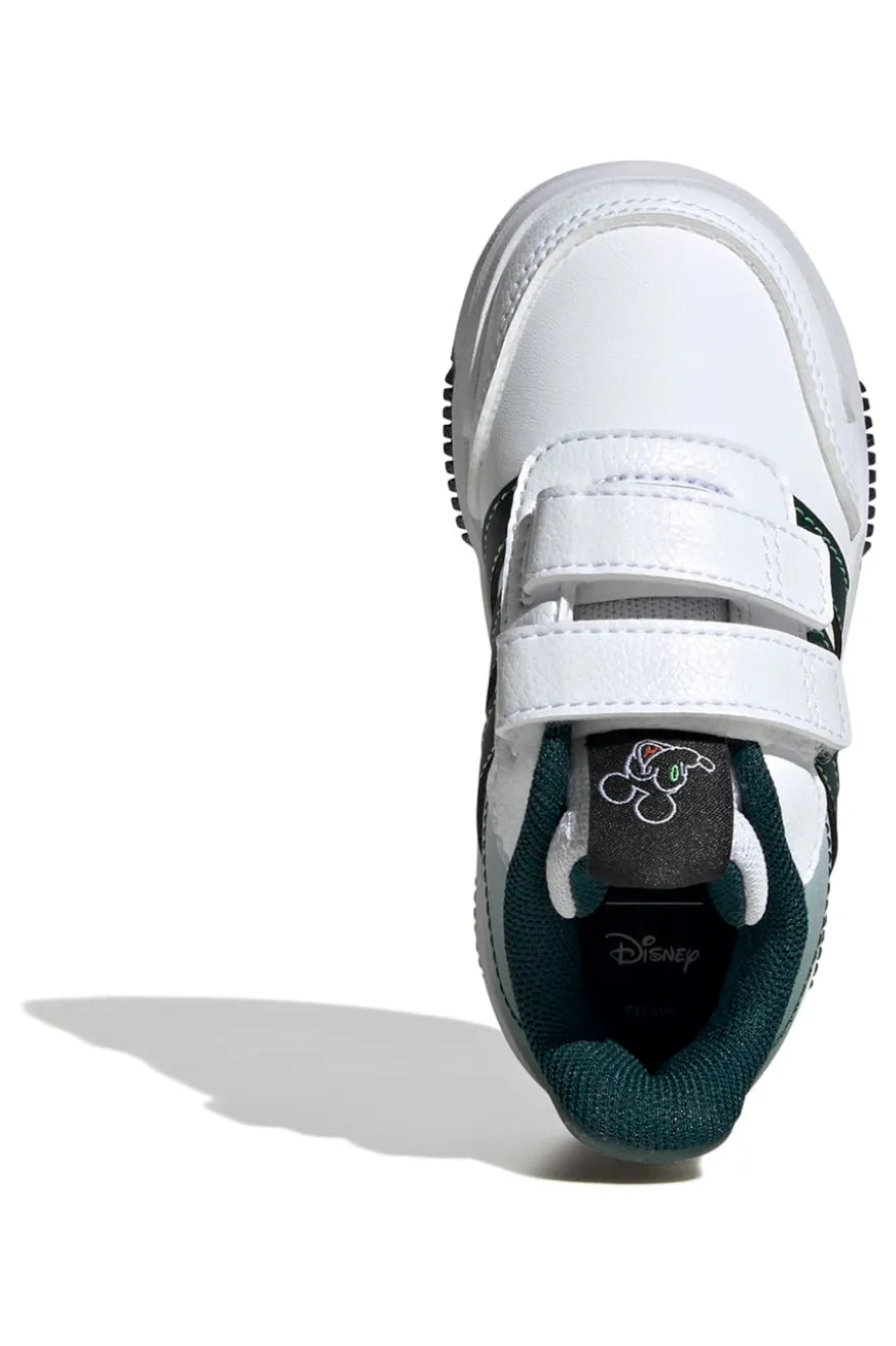Sneakers bianche e verdi con dettagli Mickey Adidas Tensaur Mickey CFI