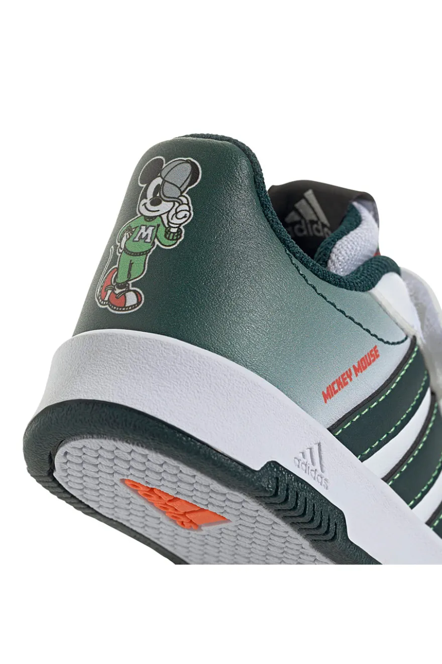 Sneakers bianche e verdi con dettagli Mickey Adidas Tensaur Mickey CFI