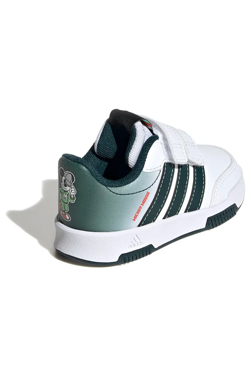 Sneakers bianche e verdi con dettagli Mickey Adidas Tensaur Mickey CFI