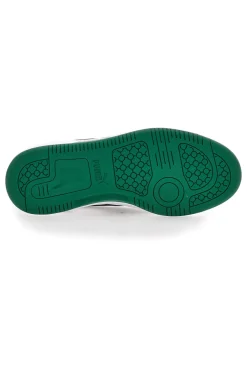 Sneakers Bianche e Verdi Con Stringa Laterale Puma Rebound V6 LO JR