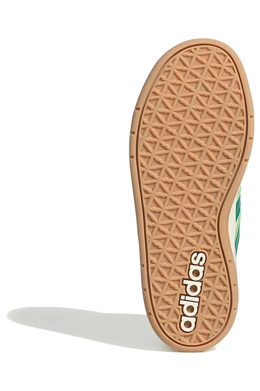 Sneakers bianche e verdi con chiusura a strappo Adidas Breakbase C