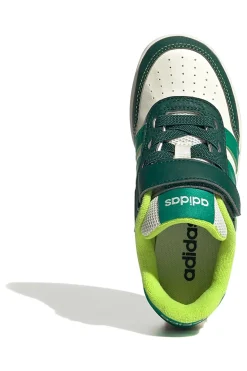 Sneakers bianche e verdi con chiusura a strappo Adidas Breakbase C