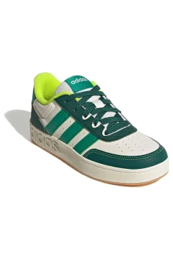 Sneakers bianche e verdi con logo in rilievo Adidas Breakbase J