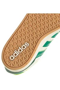 Sneakers bianche e verdi con logo in rilievo Adidas Breakbase J