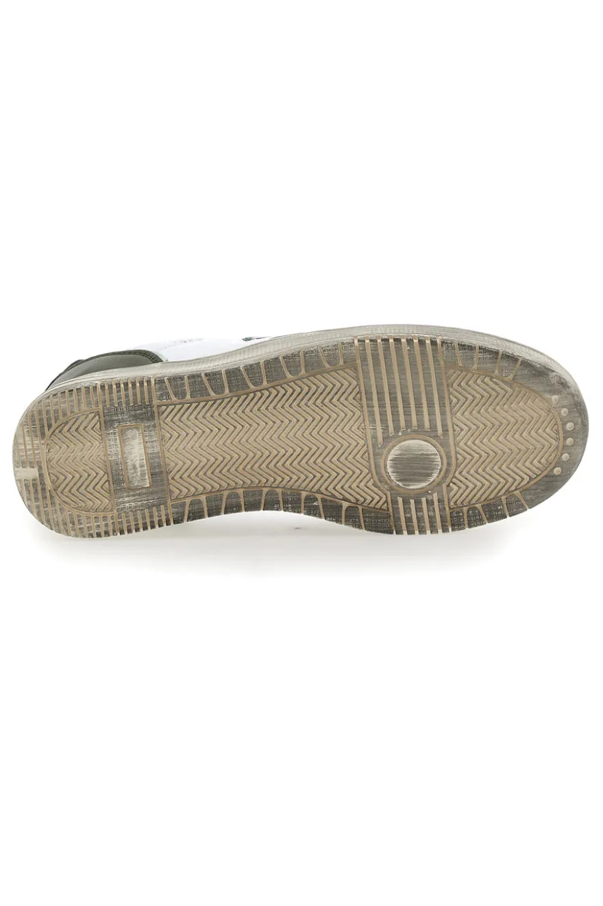 Sneakers Bianche e Verdi con Lacci Leone 44