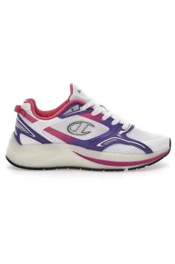 Sneakers Bianche e Viola Con Mesh Champion Vibe