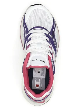 Sneakers Bianche e Viola Con Mesh Champion Vibe
