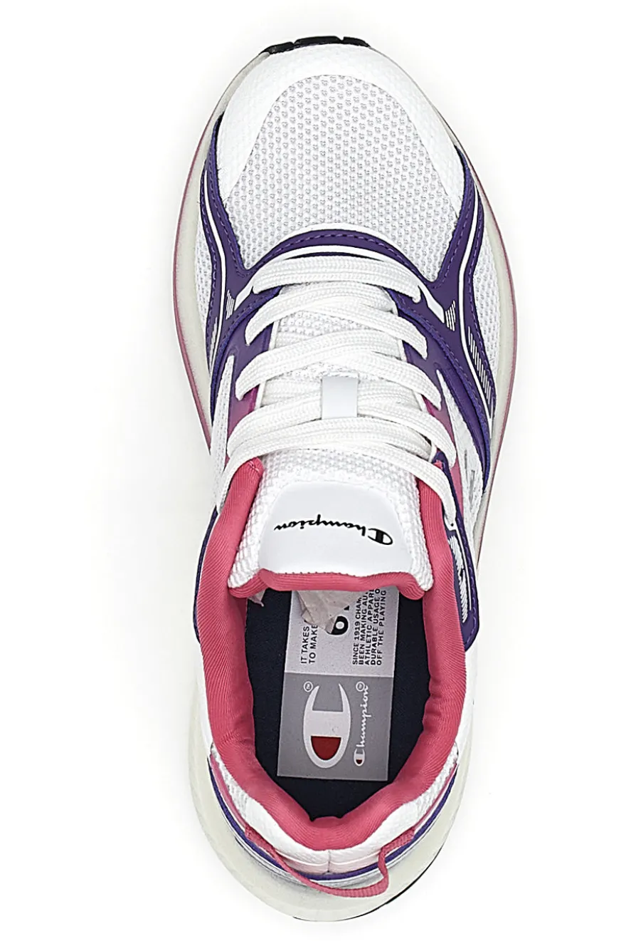 Sneakers Bianche e Viola Con Mesh Champion Vibe