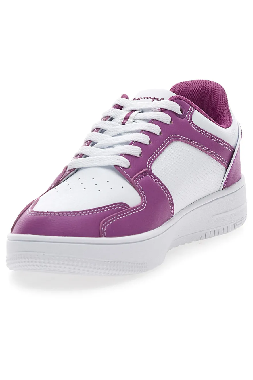 Sneakers Bianche e Viola Con Logo Laterale Champion RD18 2 LOW
