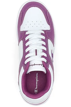 Sneakers Bianche e Viola Con Logo Laterale Champion RD18 2 LOW