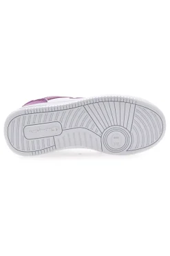 Sneakers Bianche e Viola Con Logo Laterale Champion RD18 2 LOW