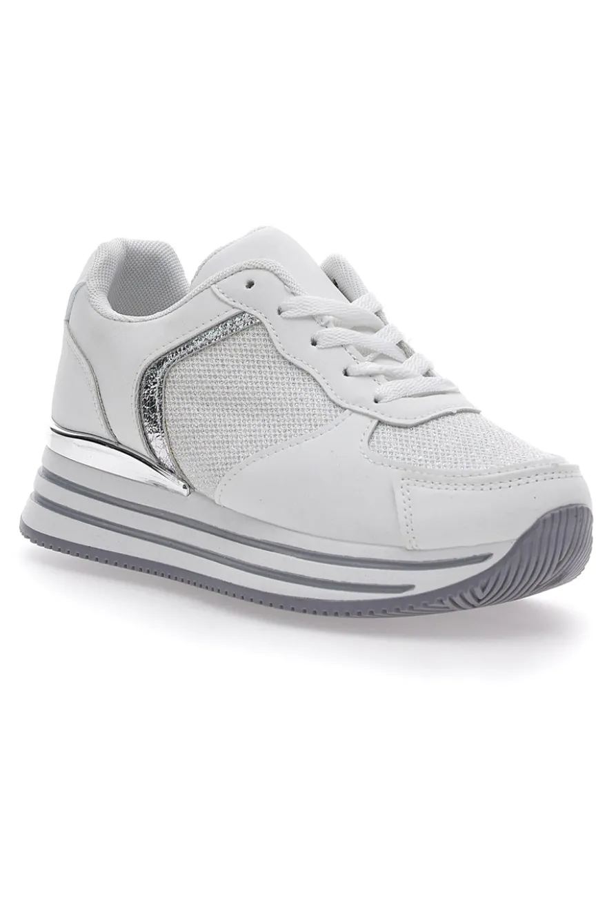 Sneakers Bianche Flatform Cafè Cost 231