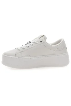 Sneakers bianche flatform cupsole Tommy jeans Tjw Script Cupsole Flatform