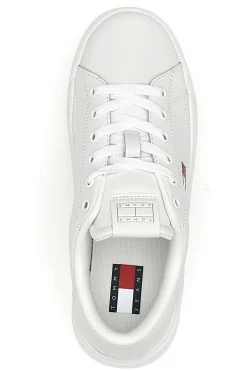 Sneakers bianche flatform cupsole Tommy jeans Tjw Script Cupsole Flatform