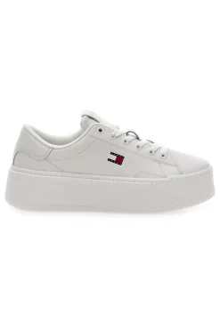 Sneakers bianche flatform cupsole Tommy jeans Tjw Script Cupsole Flatform