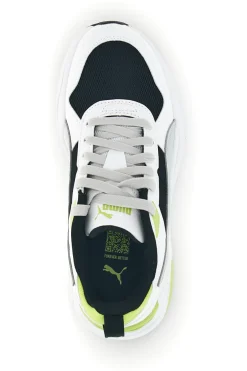 Sneakers bianche grigie e nere in mesh Puma Trinity 2 LT Jr