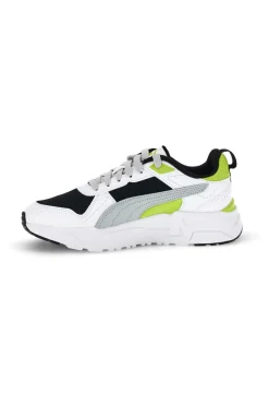 Sneakers bianche grigie e nere in mesh Puma Trinity 2 LT Jr