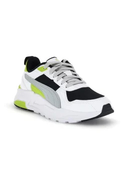 Sneakers bianche grigie e nere in mesh Puma Trinity 2 LT Jr