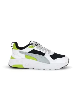 Sneakers bianche grigie e nere in mesh Puma Trinity 2 LT Jr