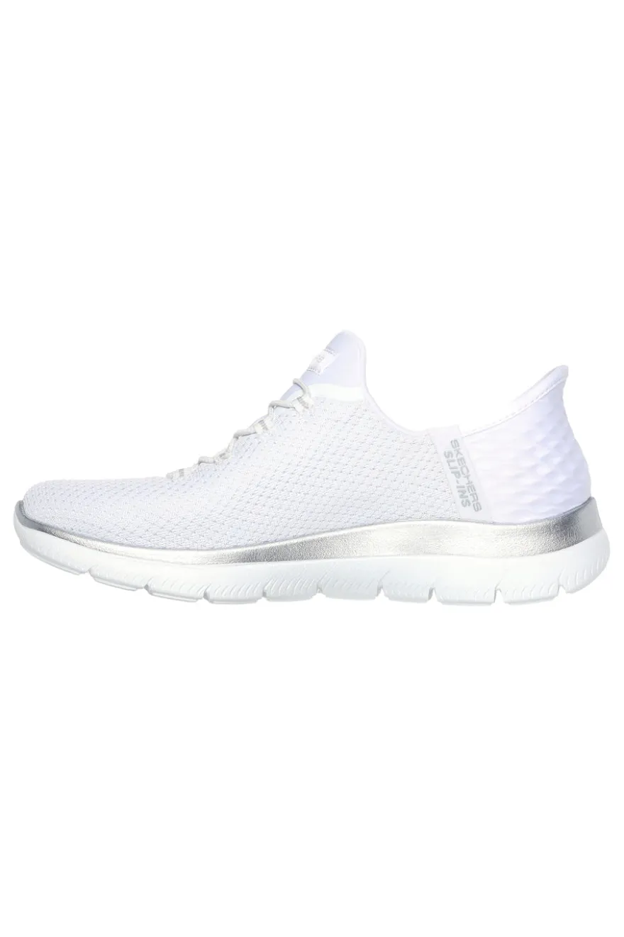 Sneakers Bianche Hands Free Slip-ins Skechers Summits Diamond Dream