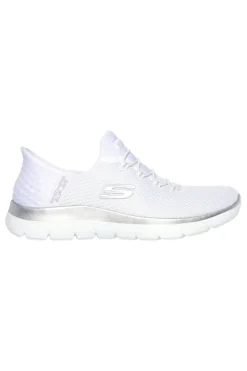 Sneakers Bianche Hands Free Slip-ins Skechers Summits Diamond Dream