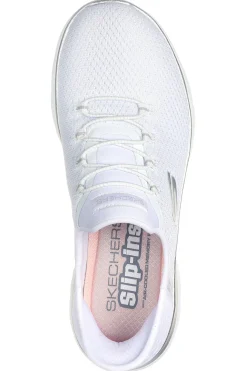 Sneakers Bianche Hands Free Slip-ins Skechers Summits Diamond Dream