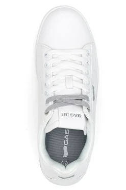Sneakers bianche in materiale sintetico Gas 414185