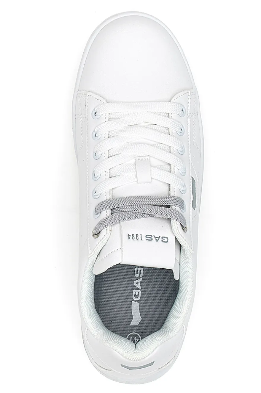 Sneakers bianche in materiale sintetico Gas 414185