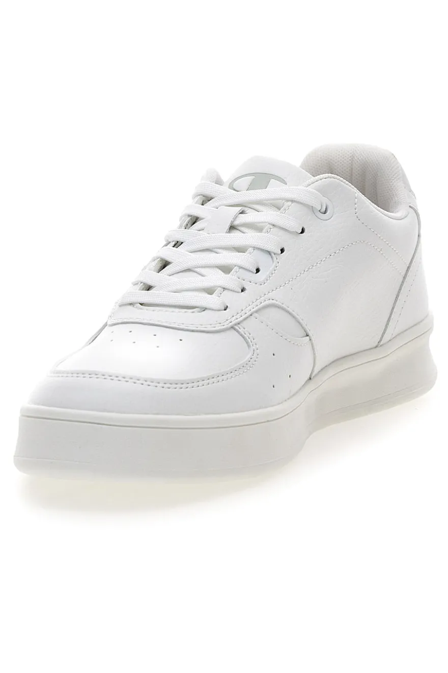 Sneakers bianche in materie sintetiche stile basket Champion Newman
