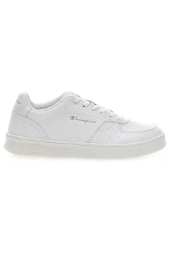 Sneakers bianche in materie sintetiche stile basket Champion Newman