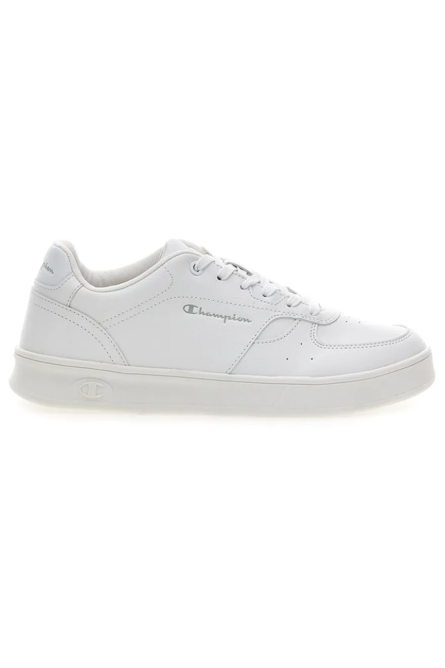 Sneakers bianche in materie sintetiche stile basket Champion Newman