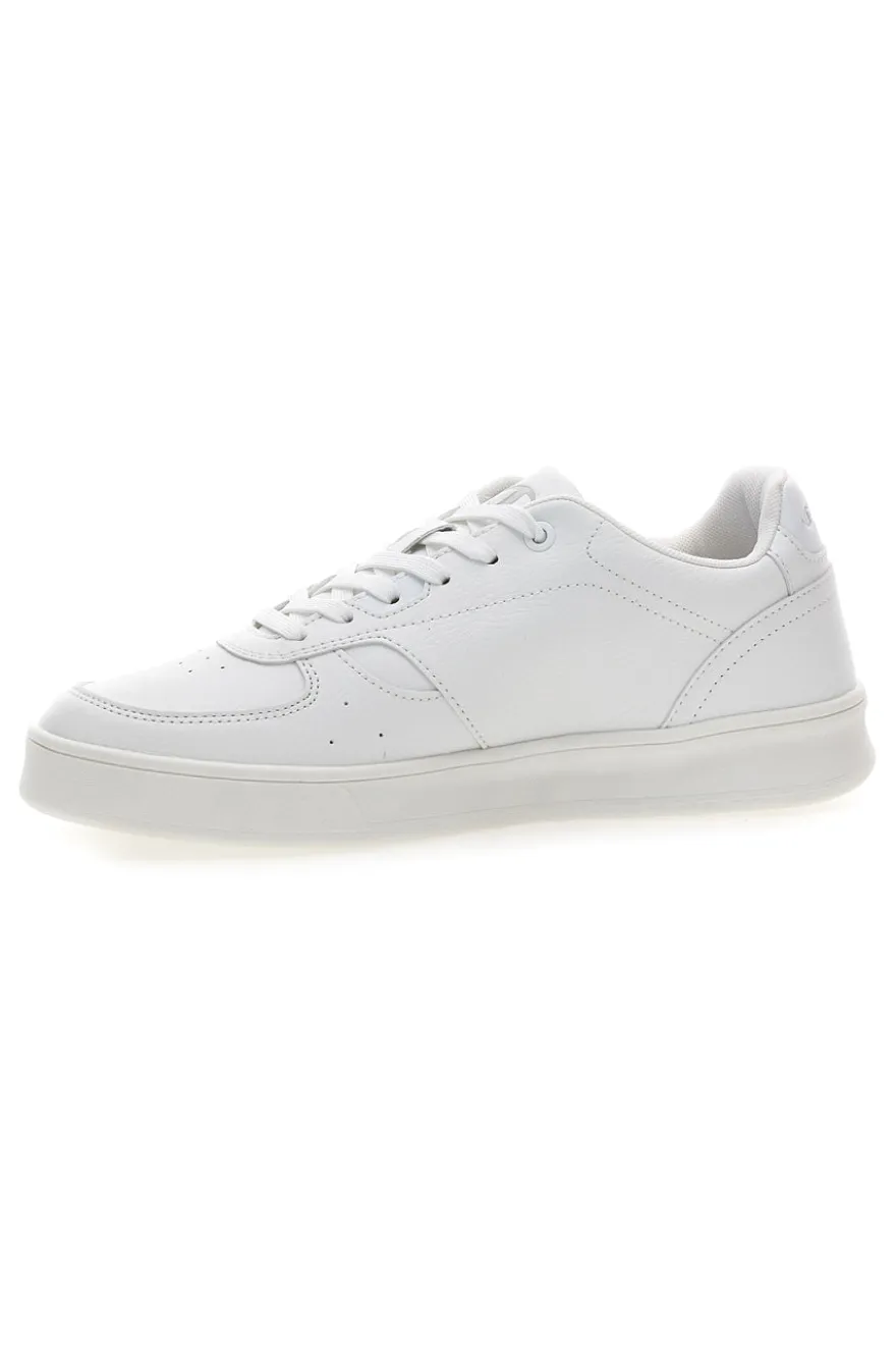 Sneakers bianche in materie sintetiche stile basket Champion Newman