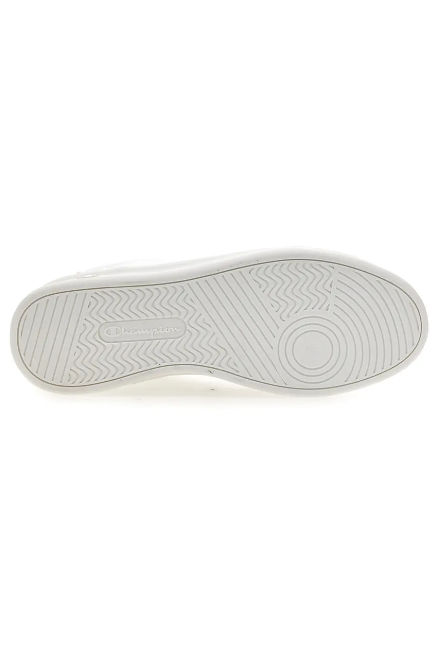 Sneakers bianche in materie sintetiche stile basket Champion Newman