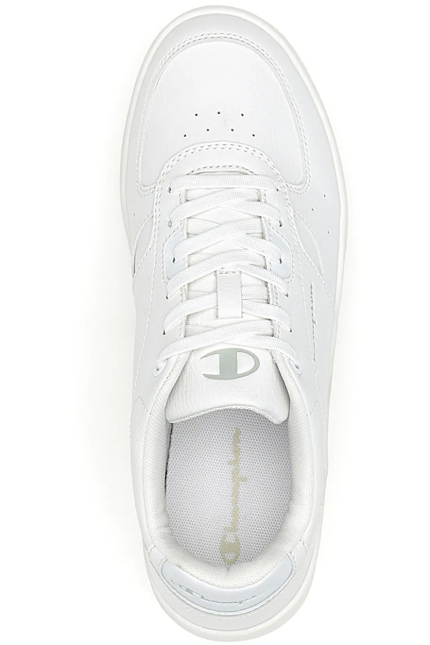 Sneakers bianche in materie sintetiche stile basket Champion Newman