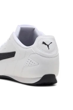 Sneakers bianche in materiale tecnico con dettagli neri Puma Catch