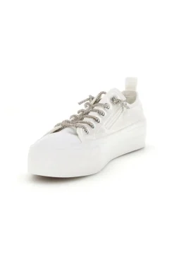Sneakers bianche in materiale sintetico con lacci decorativi Energy CONV3