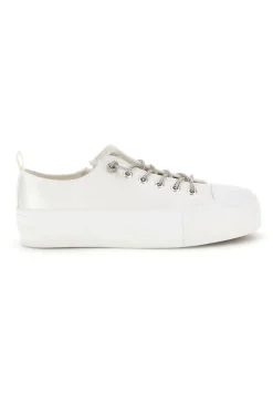 Sneakers bianche in materiale sintetico con lacci decorativi Energy CONV3