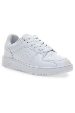 Sneakers bianche in materie sintetiche stile basket Champion RD18 2 Low