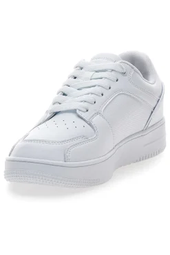 Sneakers bianche in materie sintetiche stile basket Champion RD18 2 Low