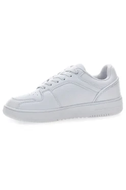 Sneakers bianche in materie sintetiche stile basket Champion RD18 2 Low