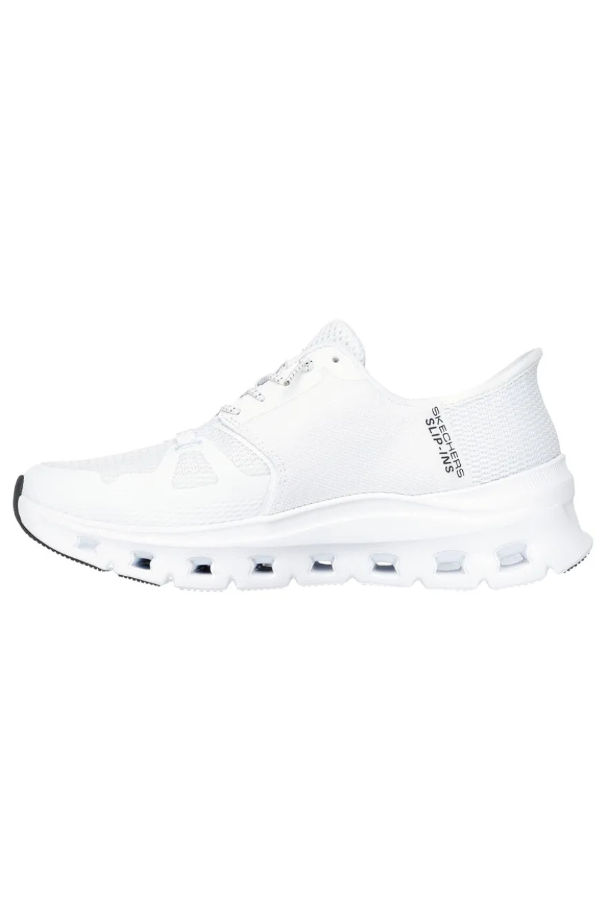 Sneakers bianche in mesh slip-ins con air-cooled memory foam Skechers Glide-Step Pro