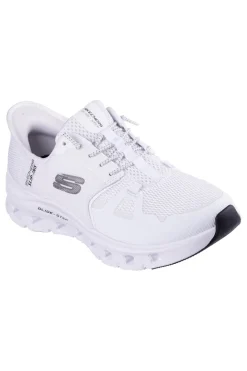 Sneakers bianche in mesh slip-ins con air-cooled memory foam Skechers Glide-Step Pro