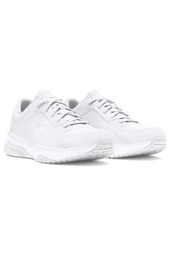 Sneakers bianche in mesh con inserti in pelle Under Armour Edge Leather