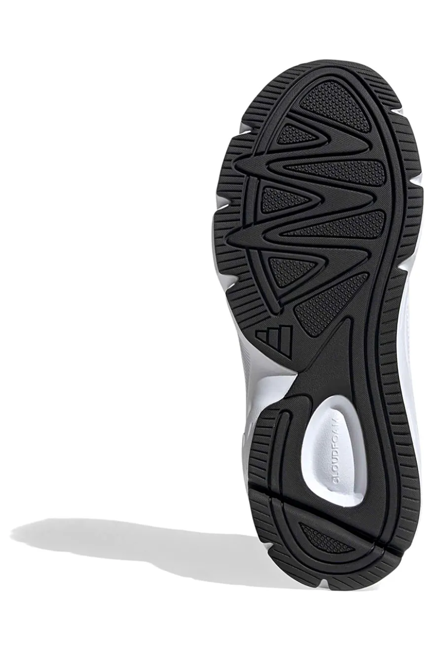 Sneakers bianche in mesh con dettagli argento e suola Cloudfoam Adidas Crazychaos 2000