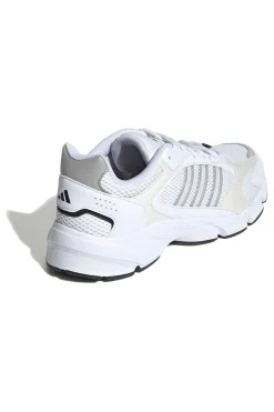 Sneakers bianche in mesh con dettagli argento e suola Cloudfoam Adidas Crazychaos 2000