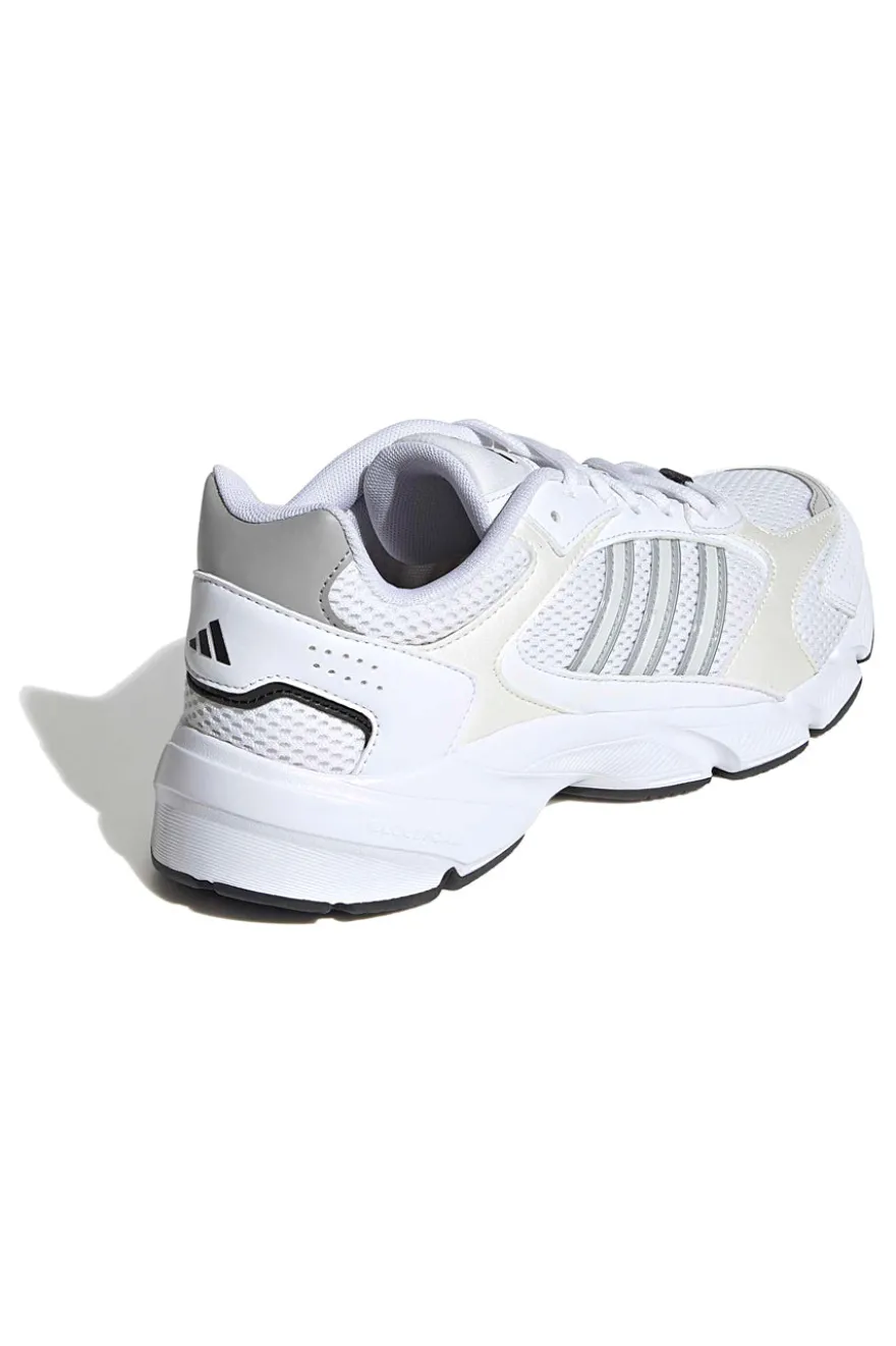 Sneakers bianche in mesh con dettagli argento e suola Cloudfoam Adidas Crazychaos 2000