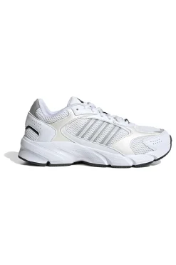 Sneakers bianche in mesh con dettagli argento e suola Cloudfoam Adidas Crazychaos 2000