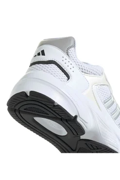 Sneakers bianche in mesh con dettagli argento e suola Cloudfoam Adidas Crazychaos 2000