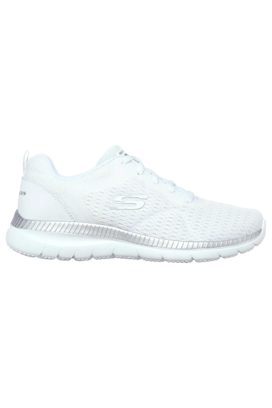Sneakers bianche in mesh con Memory Foam Skechers Bountiful Quick Path